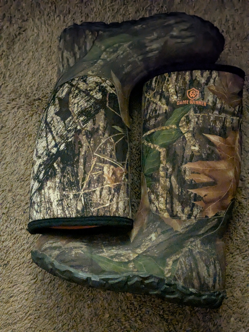 Game Winner Men's Camo Hunting Boots - Green/Brown